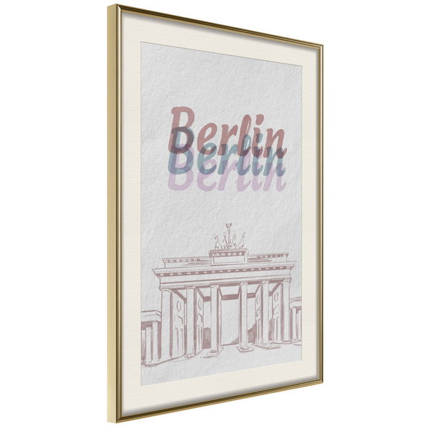 Poster 'Pastel Berlin'