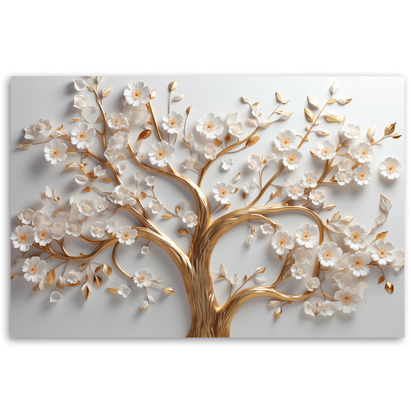Kunstdruck auf Leinwand 'Golden Branch 2'