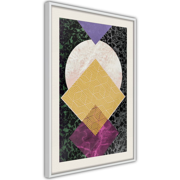 Poster 'Squares and Circle'
