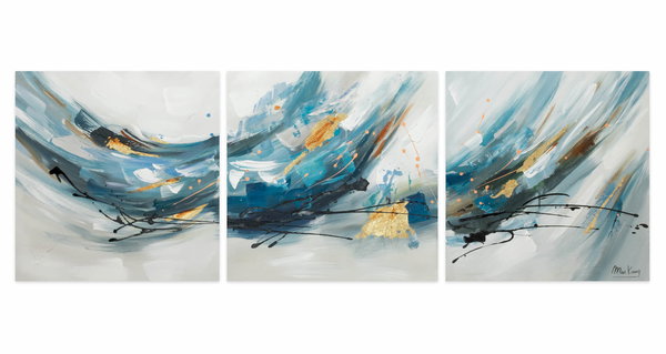 Acryl Gemälde 'Singendes Wasser' 150x50cm