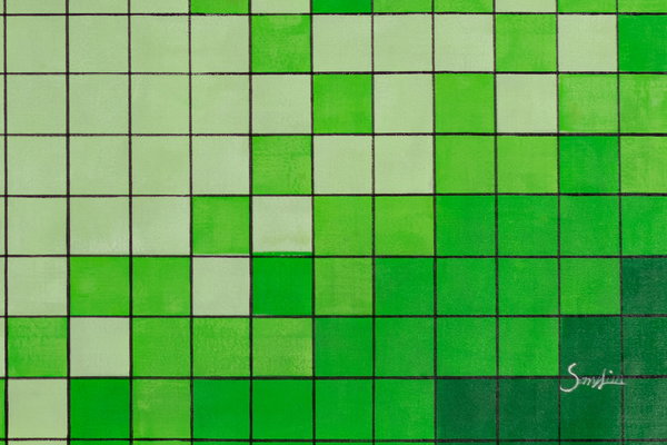 Großzügig aufgetragene Farben