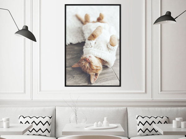 Poster 'Lazy Cat'