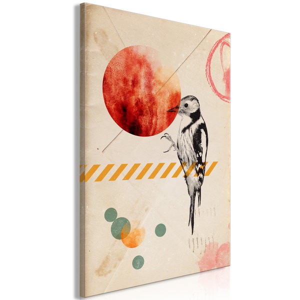 Impression sur toile 'Bird Mail Vertical'