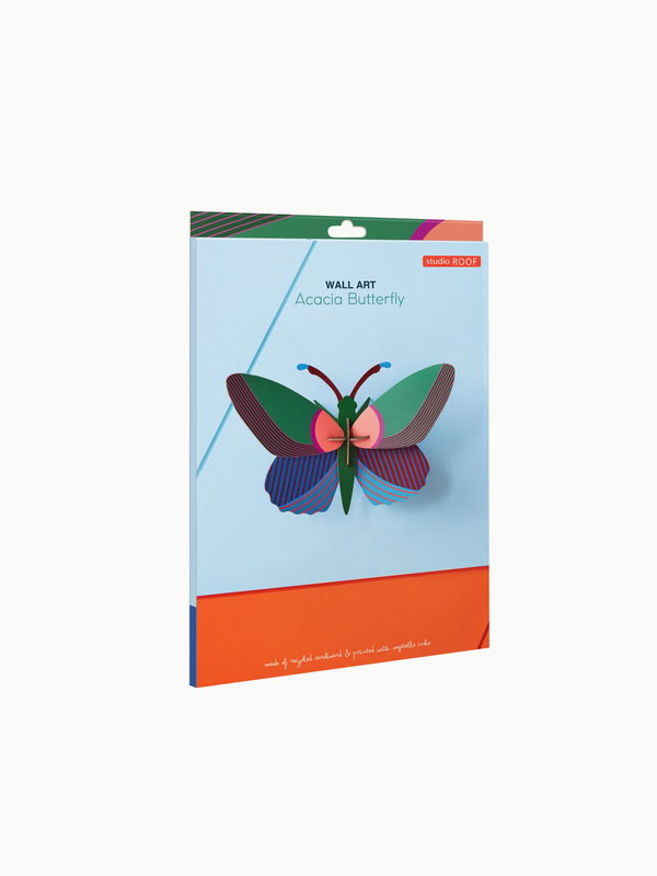Wanddeko Papier 'Gemusterter Schmetterling'