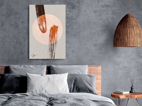 Kunstdruck auf Leinwand 'Two Comets Vertical'