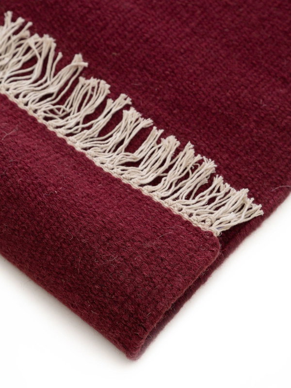 Design Wollteppich Liv Rot