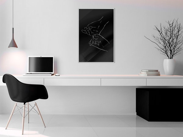 Poster 'Joined Hands (Black)'