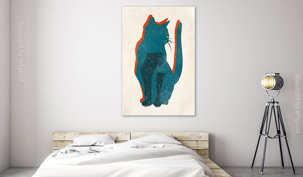Kunstdruck auf Leinwand 'Cat's Moods Vertical'
