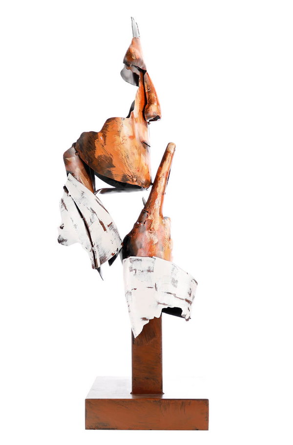 Metall Skulptur 'Keeper of Mystery' 70x20x20cm