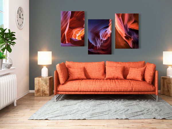 Kunstdruck auf Leinwand 'Canyons (Collection)'