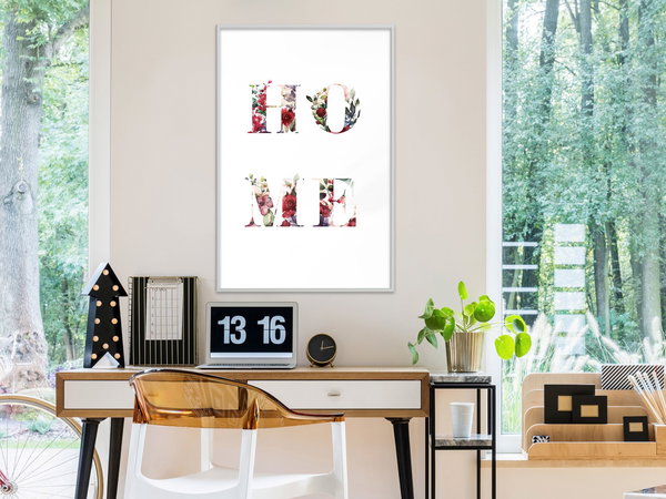 Poster 'Home in Flowers'