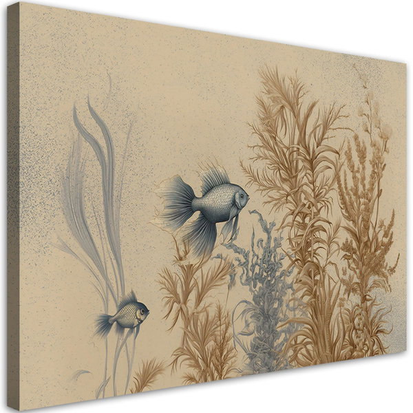 Kunstdruck auf Leinwand 'Fish in Serene Water and Corals 5'