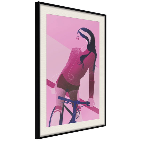 Poster 'Woman on Bicycle'