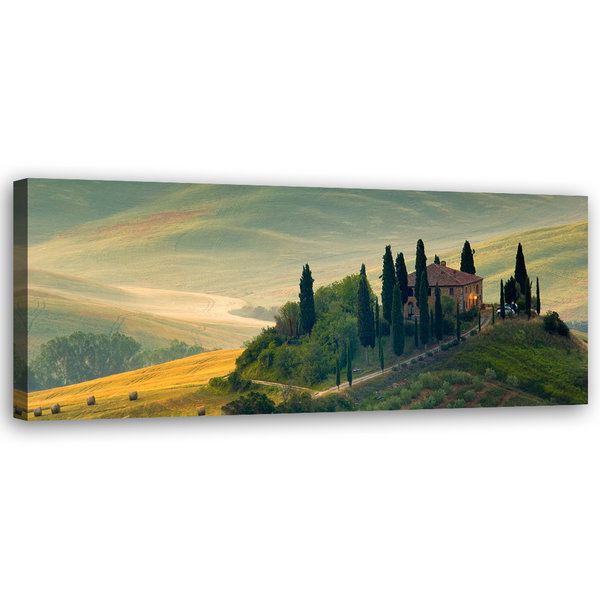 Kunstdruck auf Leinwand 'Tuscany Sunlit Serenity'