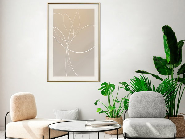 Poster 'White Tulip'