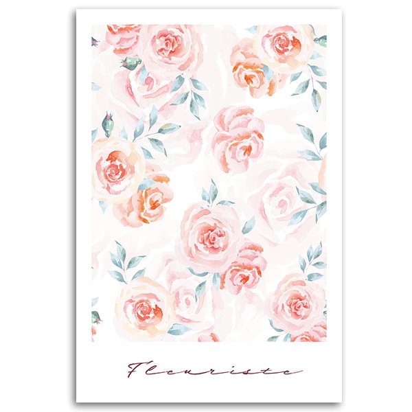 Kunstdruck auf Leinwand 'Fleuriste'