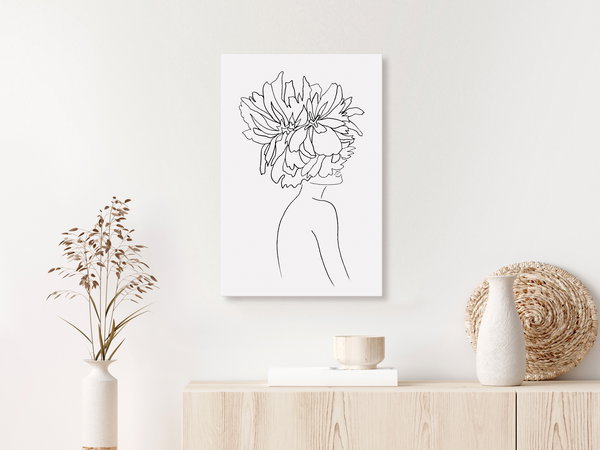 Kunstdruck auf Leinwand 'Floral Argument Vertical'