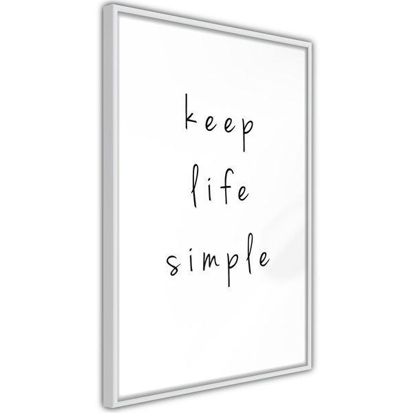 Poster 'Keep Life Simple'