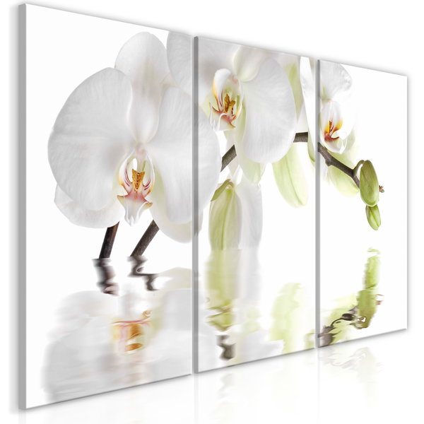 Stampa artistica su tela 'Wonderful Orchid (3 Parts)'