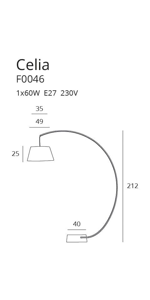 Podna lampa 'Celia'