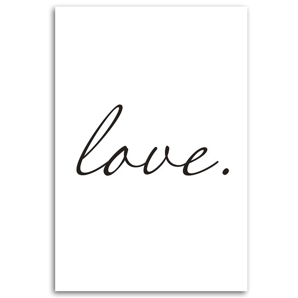 Kunstdruck auf Leinwand 'Love'