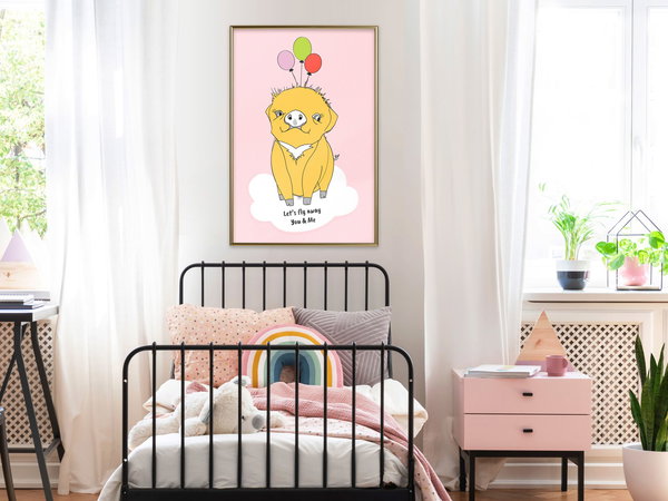 Poster 'Soaring Pig'