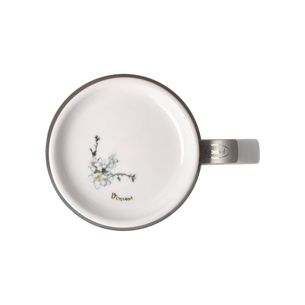 Goebel Teetasse mit Sieb und Deckel 'Mandelbaum'