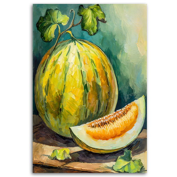 Kunstdruck auf Leinwand 'Golden Melon Delight 1'