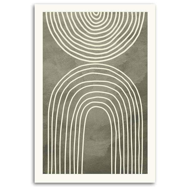 Kunstdruck auf Leinwand 'Minimalist Abstract Line'