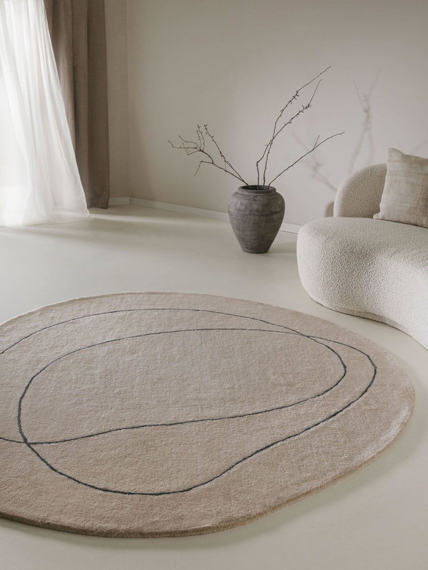 Design Wollteppich Shape Beige