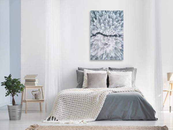 Kunstdruck auf Leinwand 'Tree Crowns Vertical'