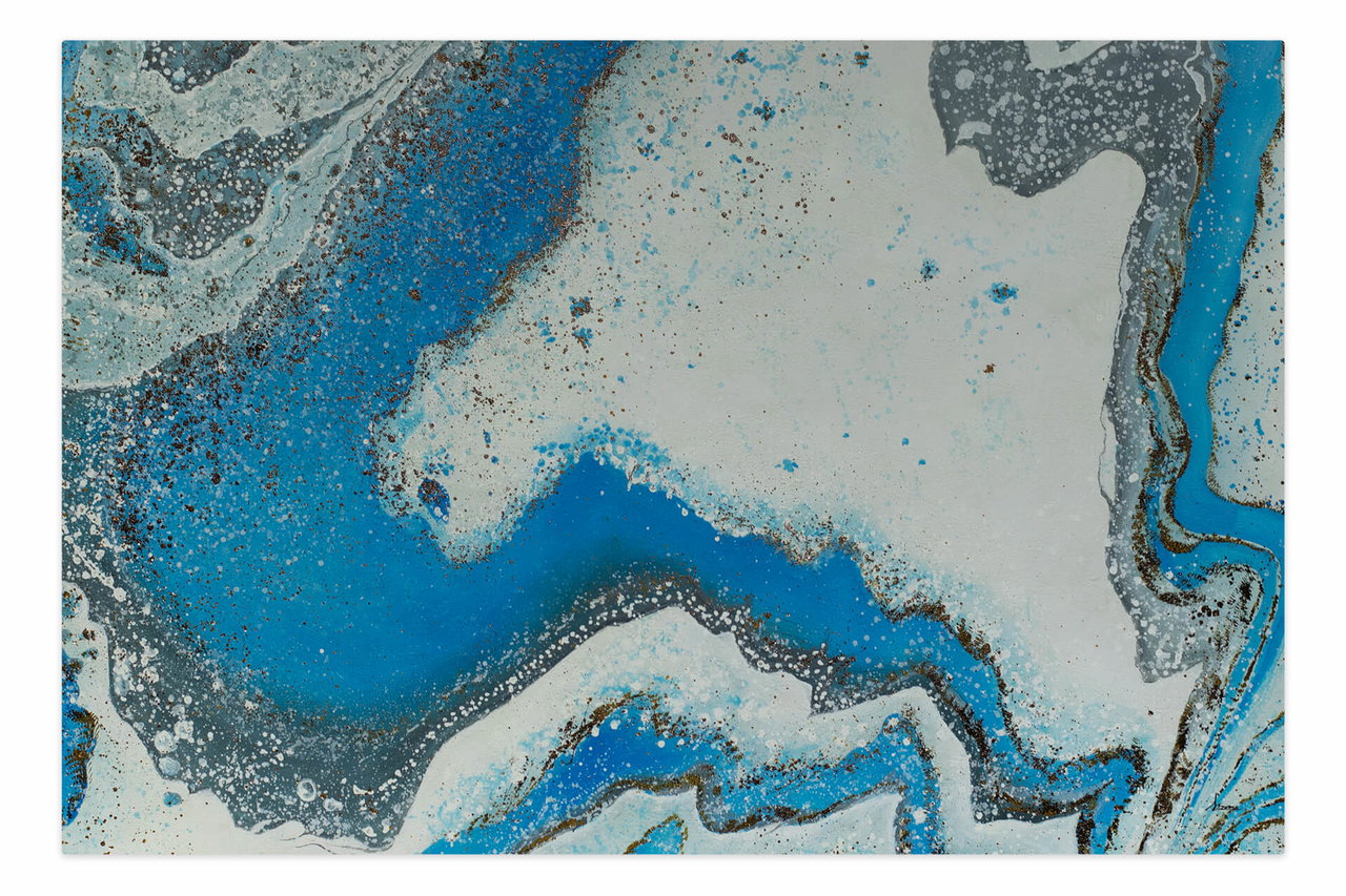 Schilderij 'Magic of the Arctic' | Handgeschilderd unicum 180x120cm komt in de ruimte goed tot zijn recht.