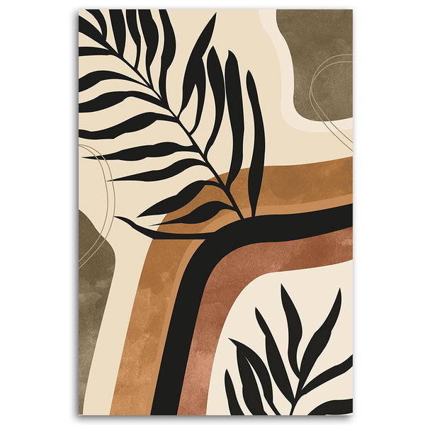 Kunstdruck auf Leinwand 'Botanical Leaf Pattern 3'