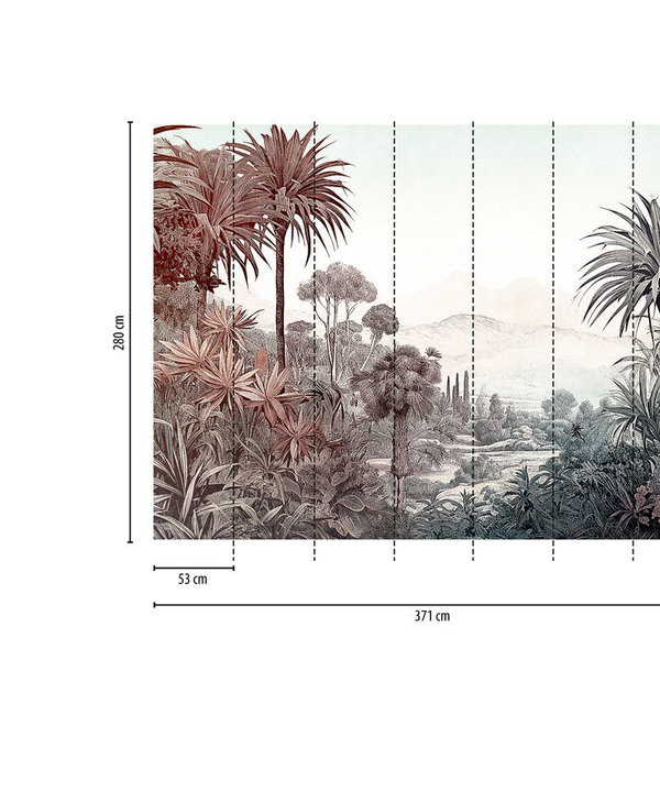 Tapete 'Island Paradise' 371x280cm