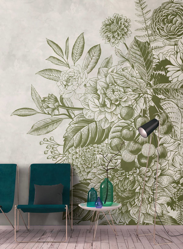 Tapete 'Greenery 2' 400x270cm