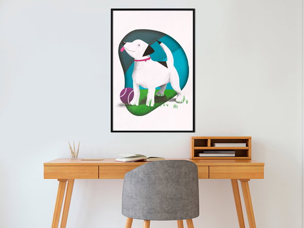 Poster 'Dog and Ball'