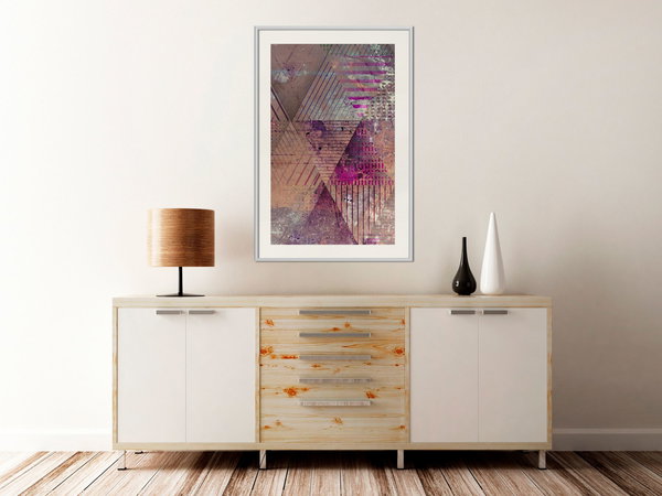 Poster 'Pink Patchwork II'