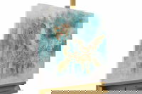 Handgemaltes Gemälde 'Schimmernder See' 60x60cm | inkl. Echtheitszertifikat Handgemaltes Gemälde 'Schimmernder See' 60x60cm | inkl. Echtheitszertifikat