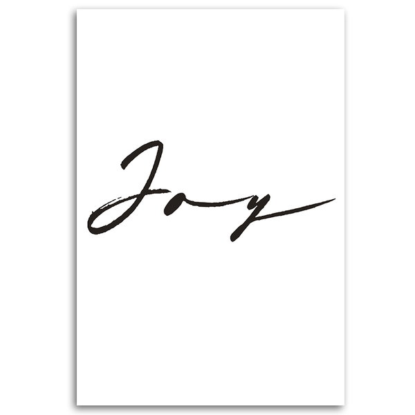 Kunstdruck auf Leinwand 'Joy'
