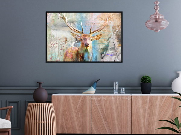 Poster 'Pastel Deer'