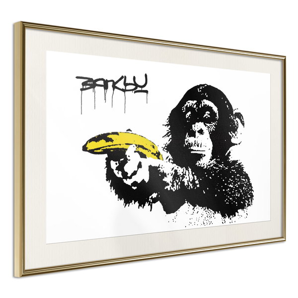 Poster 'Banksy: Monkey with Banana'