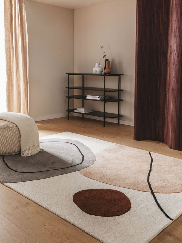 Design Wollteppich Kyoto Bunt
