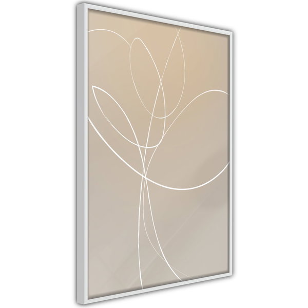 Poster 'White Tulip'