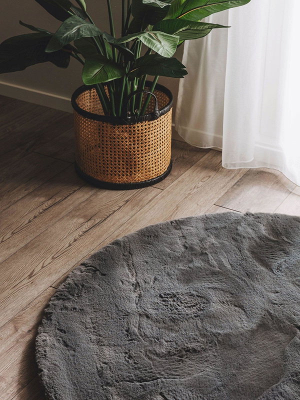 Design Fellteppich Dave Grau