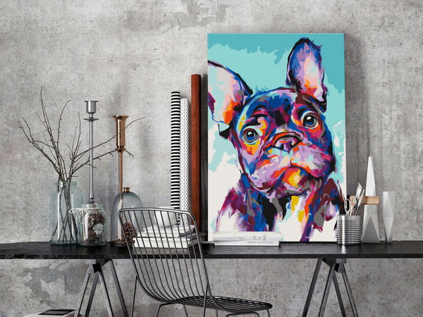 Malen nach Zahlen für Erwachsene 'Bulldog Portrait'