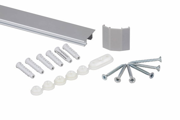 STAS Bilderschiene breit 150cm + Montageset