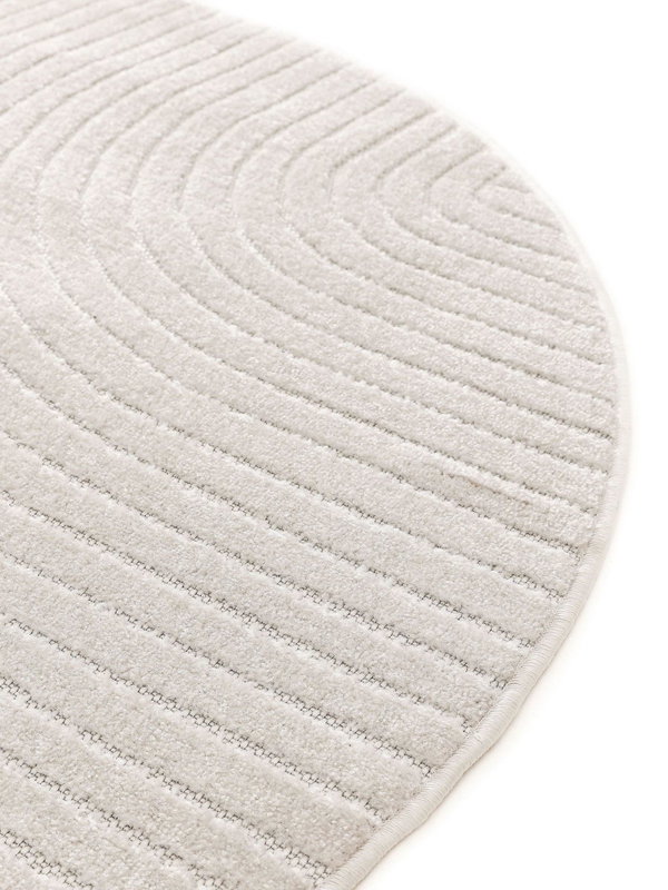 Design In- &amp; Outdoor Runder Teppich Mars Beige