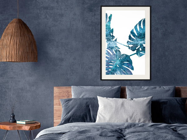 Poster 'Sapphire Monstera'