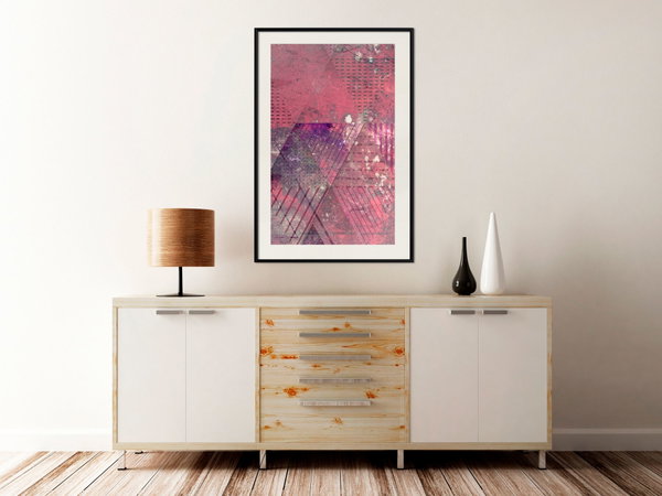 Poster 'Pink Patchwork III'