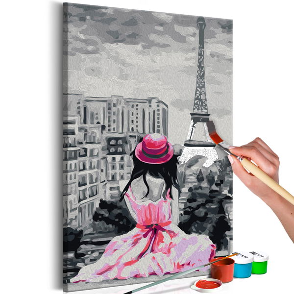 Painting by numbers adults &#039;Paris - View of the Eiffel Tower&#039;